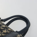 Christian Dior Trotter Canvas Boston Bag Navy Silver Auth 193104-8