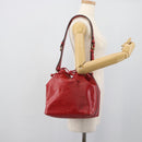 LOUIS VUITTON Epi Petit Noe Shoulder Bag Red M44107 LV Auth 193106V-20