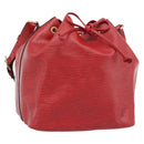 LOUIS VUITTON Epi Petit Noe Shoulder Bag Red M44107 LV Auth 193106V-1