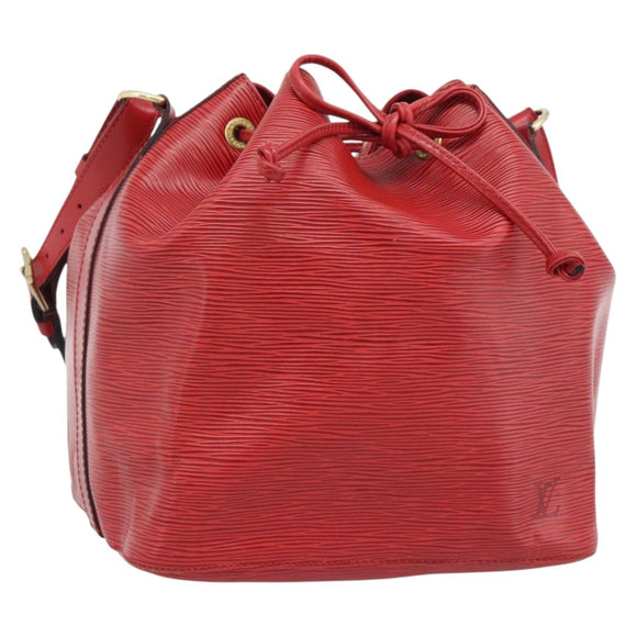 LOUIS VUITTON Epi Petit Noe Shoulder Bag Red M44107 LV Auth 193106V