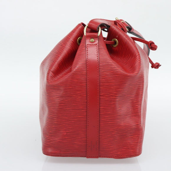 LOUIS VUITTON Epi Petit Noe Shoulder Bag Red M44107 LV Auth 193106V