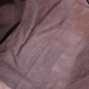 CELINE Macadam Canvas Shoulder Bag PVC Leather Brown Gold Auth 193107-16