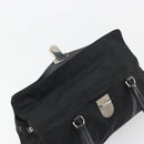 PRADA Shoulder Bag Nylon Black Silver Auth 193108V-8
