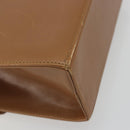 Salvatore Ferragamo Gancini Shoulder Bag Leather Brown Gold Auth 193110-17