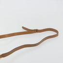 Salvatore Ferragamo Gancini Shoulder Bag Leather Brown Gold Auth 193110-14
