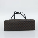 CELINE Macadam Canvas Tote Bag PVC Leather Black Gold Auth 193112-5