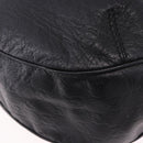 GUCCI GG Canvas Guccissima Shoulder Bag Leather Black Gold 233604 Auth 193115V-9