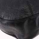 GUCCI GG Canvas Guccissima Shoulder Bag Leather Black Gold 233604 Auth 193115V-15