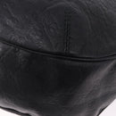 GUCCI GG Canvas Guccissima Shoulder Bag Leather Black Gold 233604 Auth 193115V-16