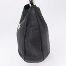 GUCCI GG Canvas Guccissima Shoulder Bag Leather Black Gold 233604 Auth 193115V-3