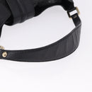 GUCCI GG Canvas Guccissima Shoulder Bag Leather Black Gold 233604 Auth 193115V-7