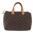 LOUIS VUITTON Monogram Speedy 30 Hand Bag M41526 LV Auth 193118-2