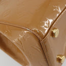 LOUIS VUITTON Monogram Vernis Blair MM Bag 2way Rose Velours M91588 Auth 193122-17
