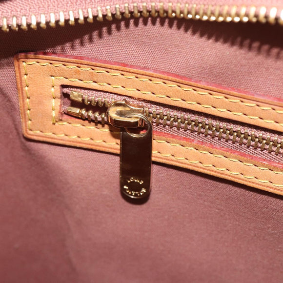 LOUIS VUITTON Monogram Vernis Blair MM Bag 2way Rose Velours M91588 Auth 193122