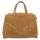 LOUIS VUITTON Monogram Vernis Blair MM Bag 2way Rose Velours M91588 Auth 193122-13