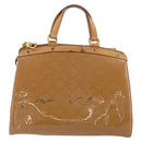 LOUIS VUITTON Monogram Vernis Blair MM Bag 2way Rose Velours M91588 Auth 193122-2