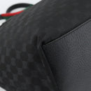 GUCCI GG Canvas Web Sherry Line Tote Bag Nylon Black 131231 Auth 193124A-16
