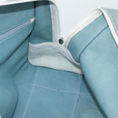 LOEWE Amazona 30 Hand Bag Suede Light Blue Silver Auth 193126V-19