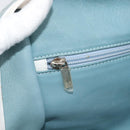 LOEWE Amazona 30 Hand Bag Suede Light Blue Silver Auth 193126V-21