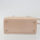 Christian Dior Lady Dior Canage Large Bag Patent leather 2way Pink Auth 193127-11