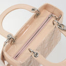 Christian Dior Lady Dior Canage Large Bag Patent leather 2way Pink Auth 193127-6