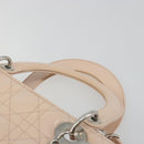 Christian Dior Lady Dior Canage Large Bag Patent leather 2way Pink Auth 193127-8