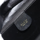 GUCCI Bamboo Hand Bag Leather Black Gold 000 2865 0575 Auth 193128-17
