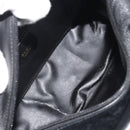 GUCCI Bamboo Hand Bag Leather Black Gold 000 2865 0575 Auth 193128-11