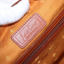 MCM Logogram Vicetos Boston Bag PVC Leather Brown Gold Auth 193130-17