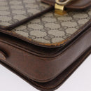 GUCCI GG Supreme Shoulder Bag PVC Beige Gold Auth 193131-9