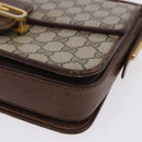 GUCCI GG Supreme Shoulder Bag PVC Beige Gold Auth 193131-14