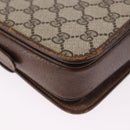 GUCCI GG Supreme Shoulder Bag PVC Beige Gold Auth 193131-15