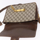 GUCCI GG Supreme Shoulder Bag PVC Beige Gold Auth 193131-10