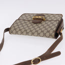 GUCCI GG Supreme Shoulder Bag PVC Beige Gold Auth 193131-6