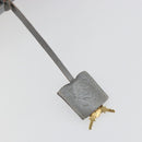 LOEWE Amazona 28 Hand Bag Leather Silver Gold Auth 193132V-9