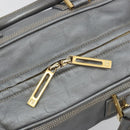 LOEWE Amazona 28 Hand Bag Leather Silver Gold Auth 193132V-19