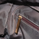 LOEWE Amazona 28 Hand Bag Leather Silver Gold Auth 193132V-23