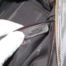 LOEWE Amazona 28 Hand Bag Leather Silver Gold Auth 193132V-11