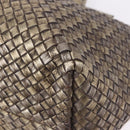 BOTTEGA VENETA INTRECCIATO Cabas MM Tote Bag Leather Gold 115664 Auth 193133SAM-14