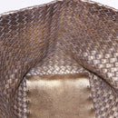 BOTTEGA VENETA INTRECCIATO Cabas MM Tote Bag Leather Gold 115664 Auth 193133SAM-17