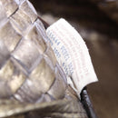 BOTTEGA VENETA INTRECCIATO Cabas MM Tote Bag Leather Gold 115664 Auth 193133SAM-11