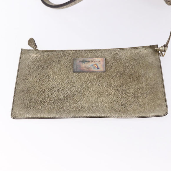 BOTTEGA VENETA INTRECCIATO Cabas MM Tote Bag Leather Gold 115664 Auth 193133SAM
