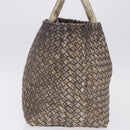 BOTTEGA VENETA INTRECCIATO Cabas MM Tote Bag Leather Gold 115664 Auth 193133SAM-5