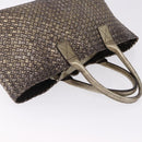BOTTEGA VENETA INTRECCIATO Cabas MM Tote Bag Leather Gold 115664 Auth 193133SAM-6