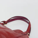 GUCCI Soho Hand Bag Patent leather Red Gold 282309 Auth 193134-8