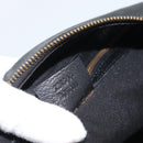 GUCCI Interlocking G Shoulder Bag Leather Black Gold 121546 Auth 193135V-11