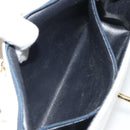 CHANEL Matelasse Chain Shoulder Bag Lamb Skin White Gold CC Auth 193136-23