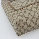 GUCCI GG Supreme Web Sherry Line Tote Bag PVC Beige 39 02 003 Auth 193140-14