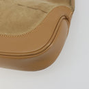 GUCCI Jackie Shoulder Bag Suede Beige Silver 001 3735 Auth 193141A-9
