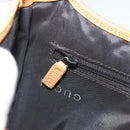 GUCCI Jackie Shoulder Bag Suede Beige Silver 001 3735 Auth 193141A-21